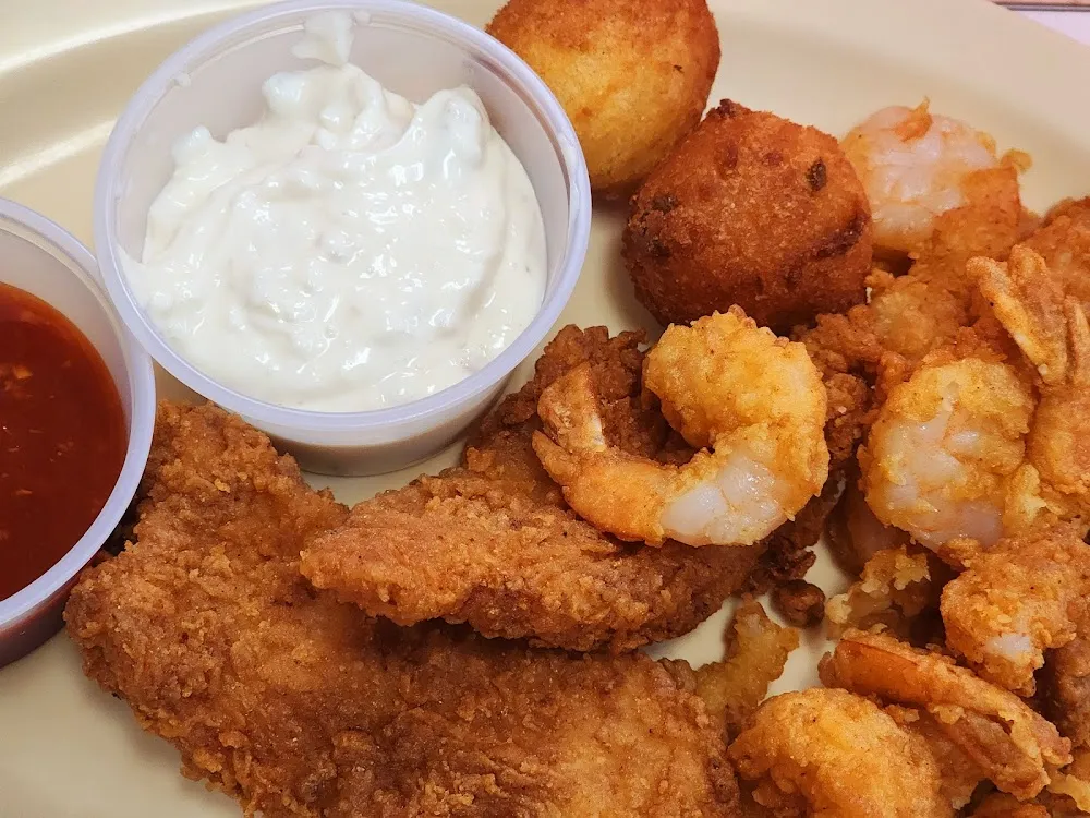 Fried Catfish and Fried Shrimp